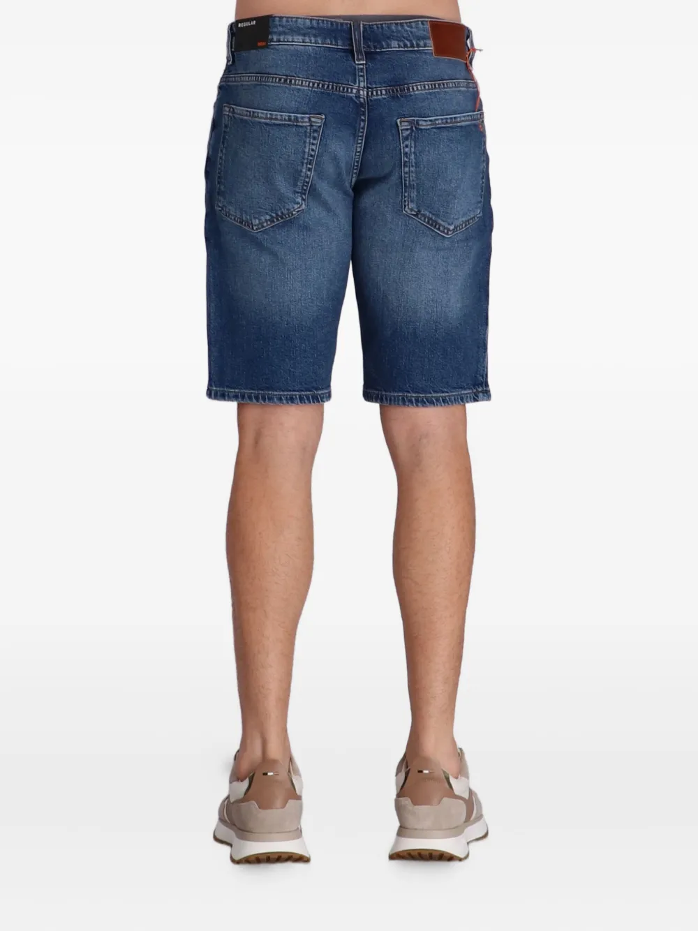 BOSS Maine denim shorts met vijf zakken Blauw