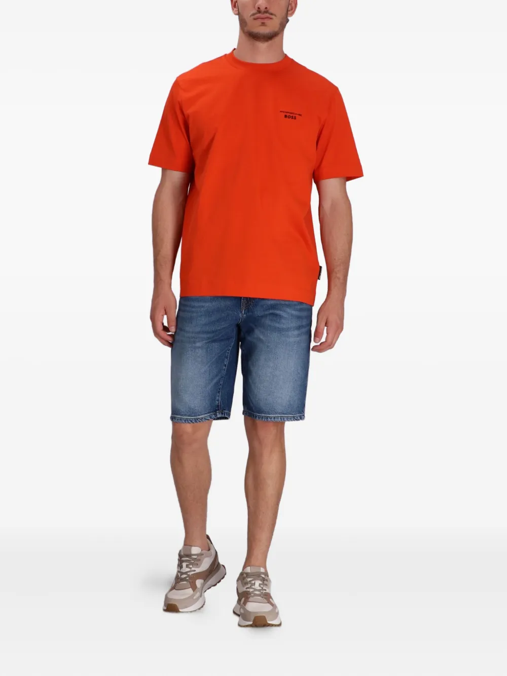 BOSS Maine denim shorts met vijf zakken - Blauw