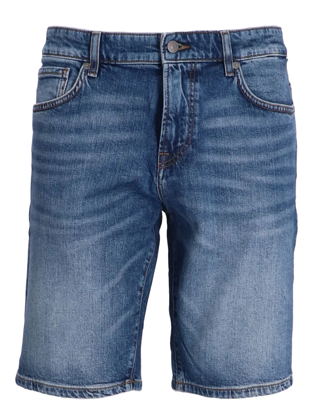 BOSS Maine denim shorts met vijf zakken Blauw