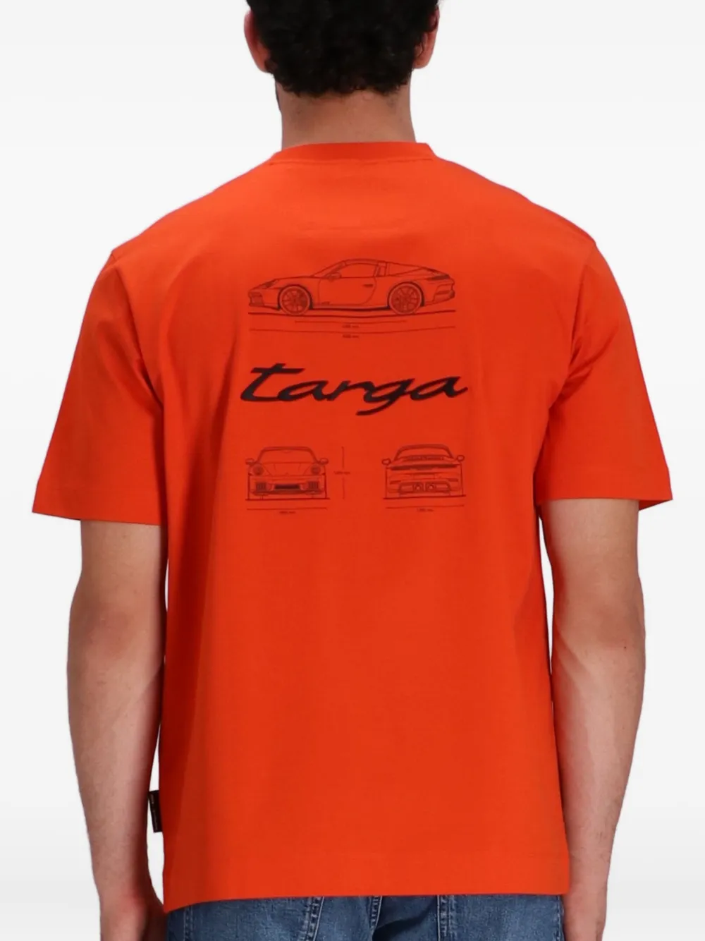 BOSS x Porsche katoenen T-shirt Oranje