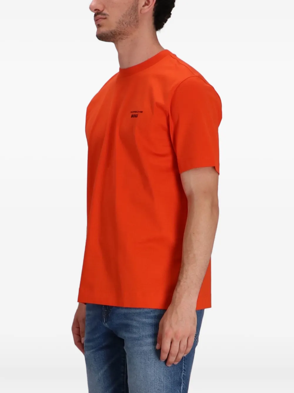 BOSS x Porsche katoenen T-shirt Oranje