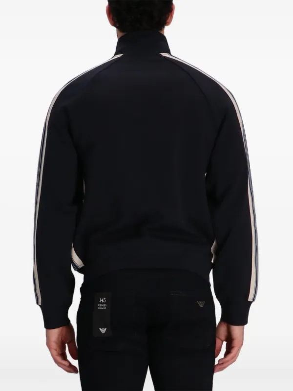 Emporio Armani サイドストライプ トラックジャケット | ブラック 