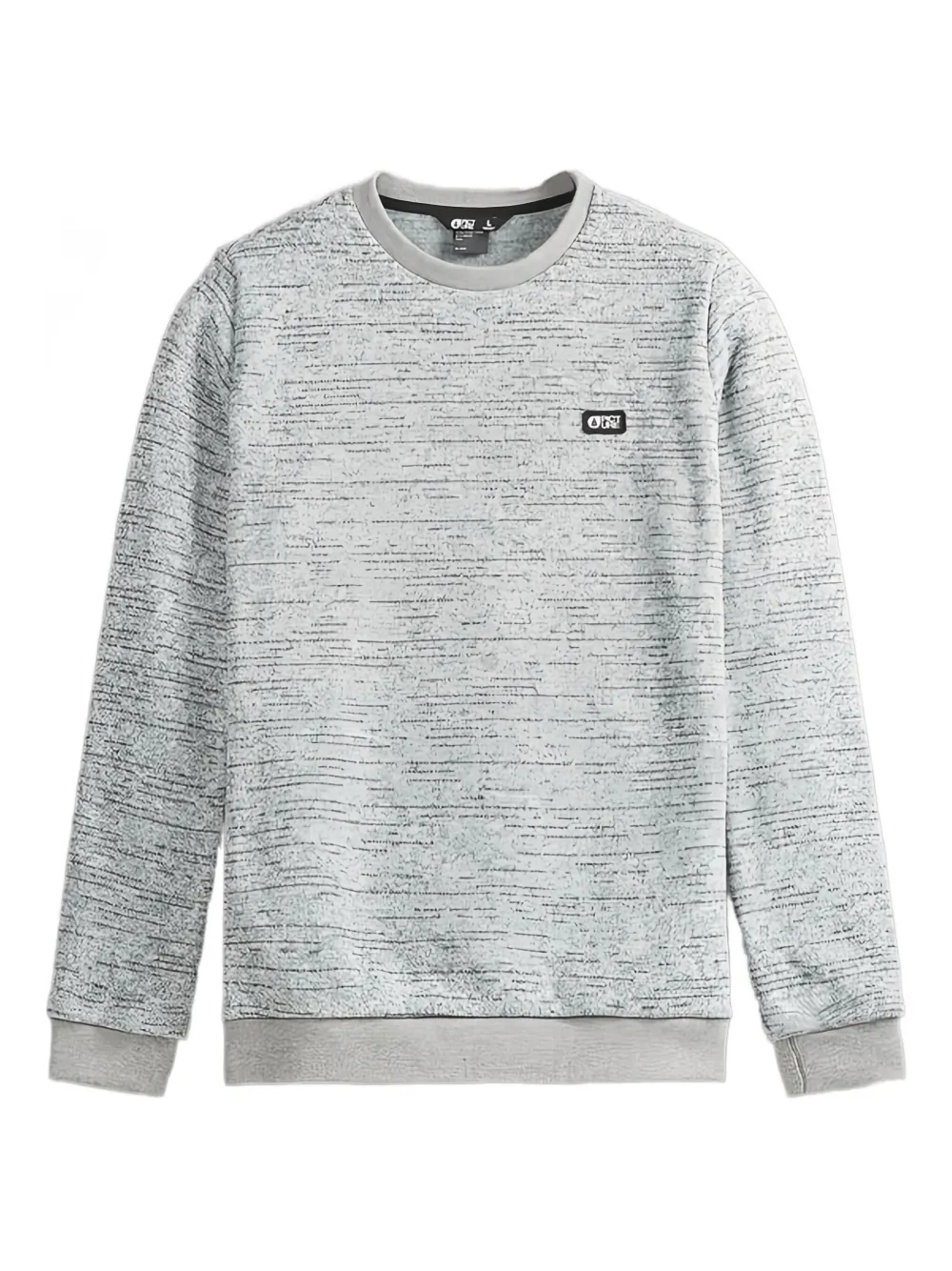 melange-effect crew-neck sweater