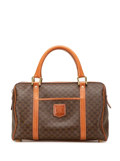 Céline Pre-Owned 2009 Macadam Coated Canvas boston bag