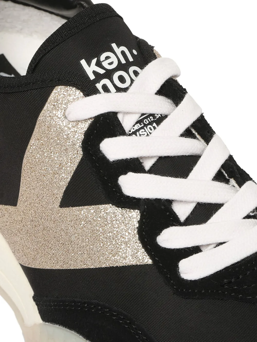KEH NOO glitter-embellished sneakers Black