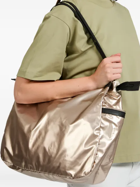Jack Gomme metallic-finish shoulder bag