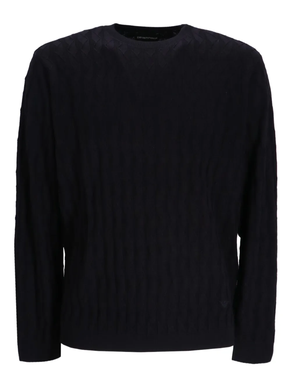 Emporio Armani cable-knit sweater | Black | Image 1