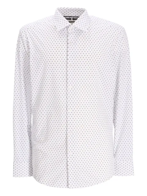 BOSS printed long-sleeve shirt