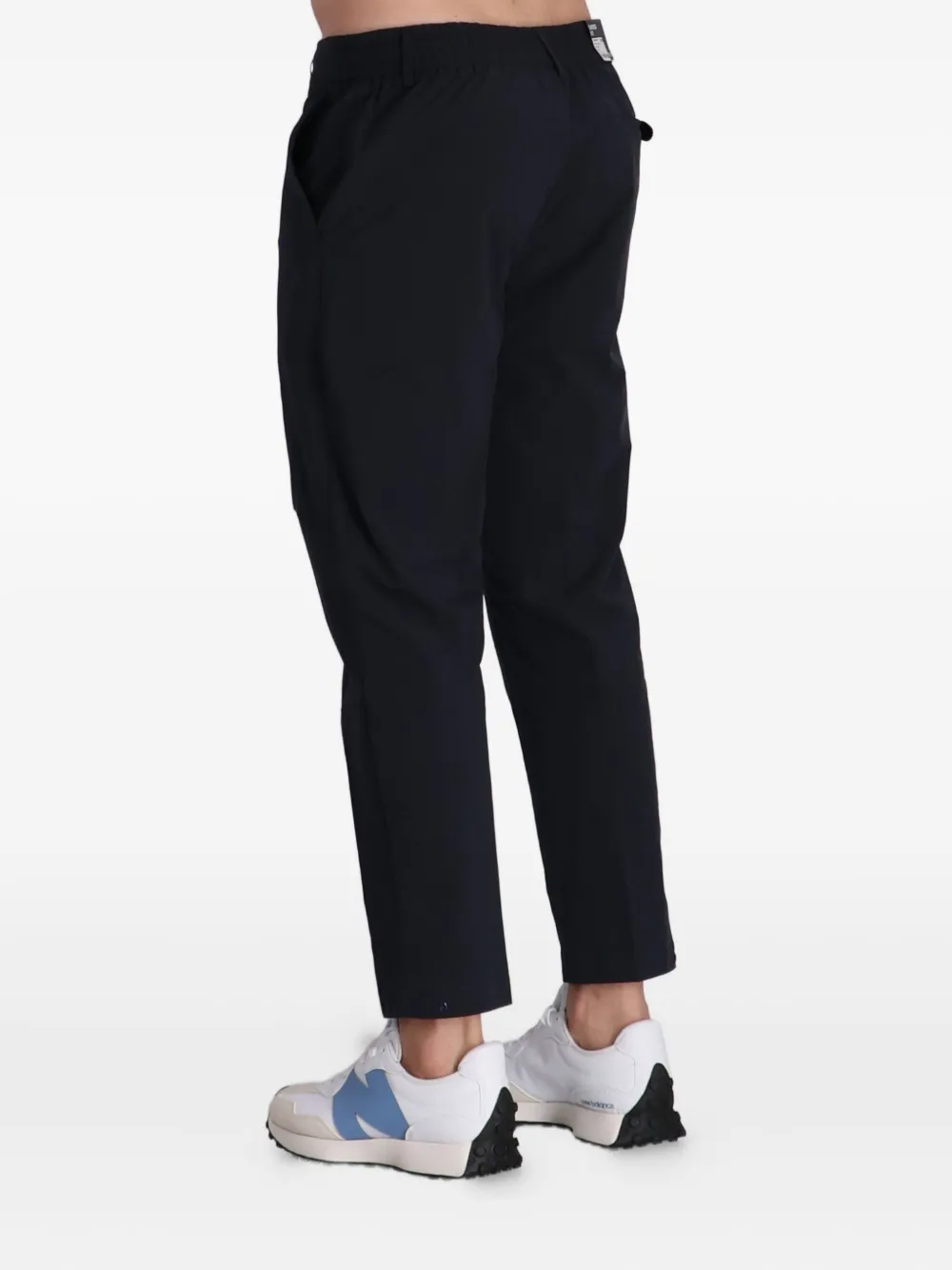 BOSS Broek met trekkoordtaille Zwart