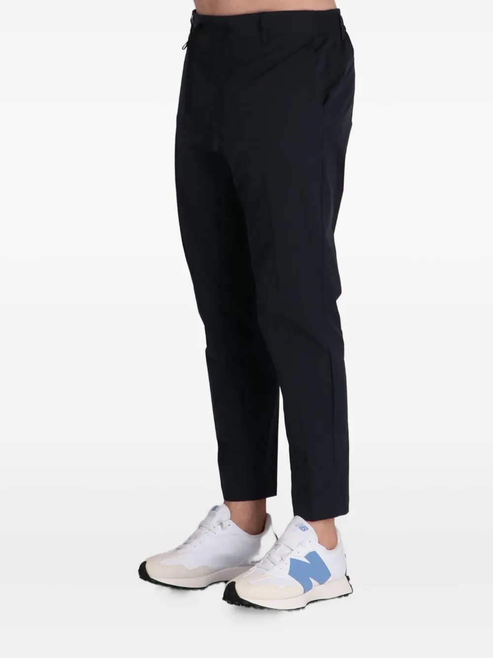 BOSS Broek met trekkoordtaille Zwart