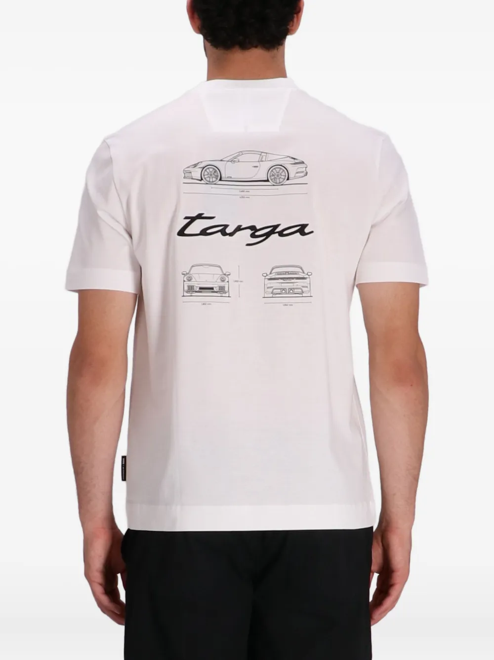 BOSS x Porsche katoenen T-shirt Wit