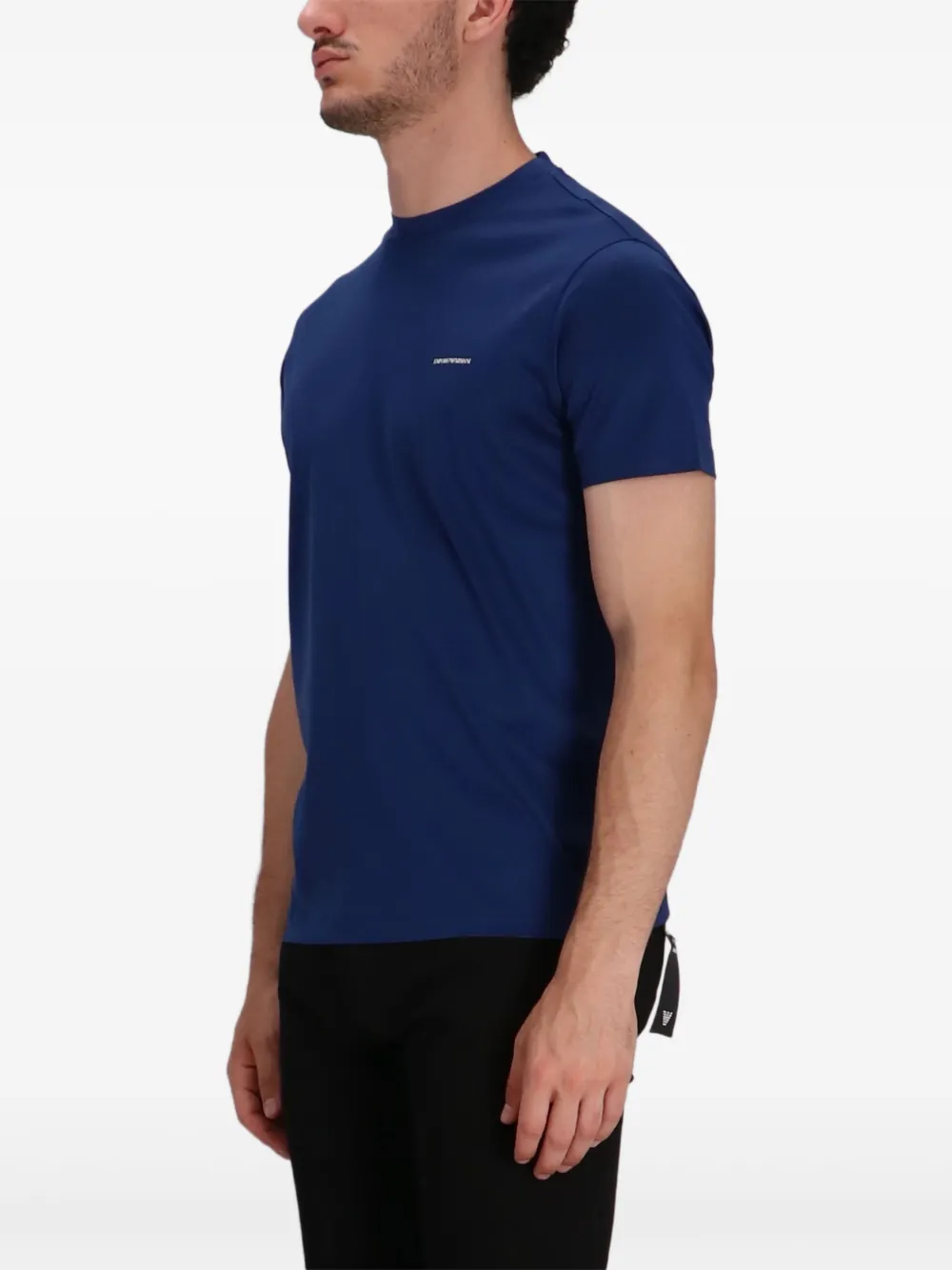 Emporio Armani T-shirt met logodetail Blauw