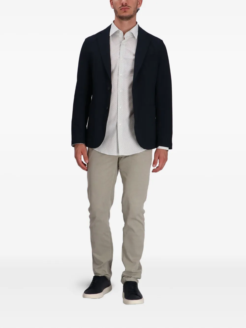 BOSS Katoenen chino - Beige