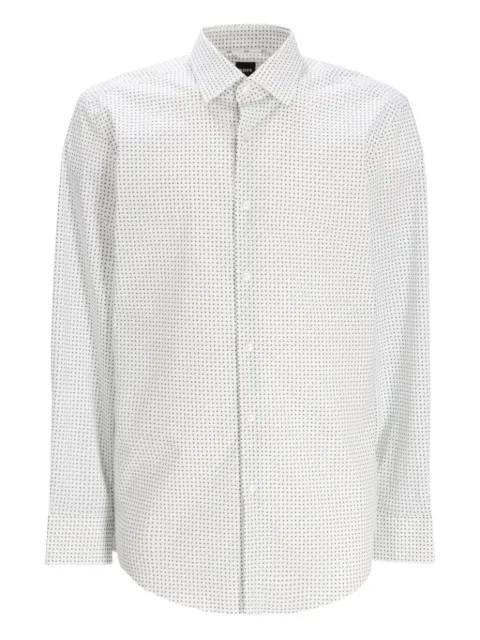 BOSS micro-pattern cotton shirt