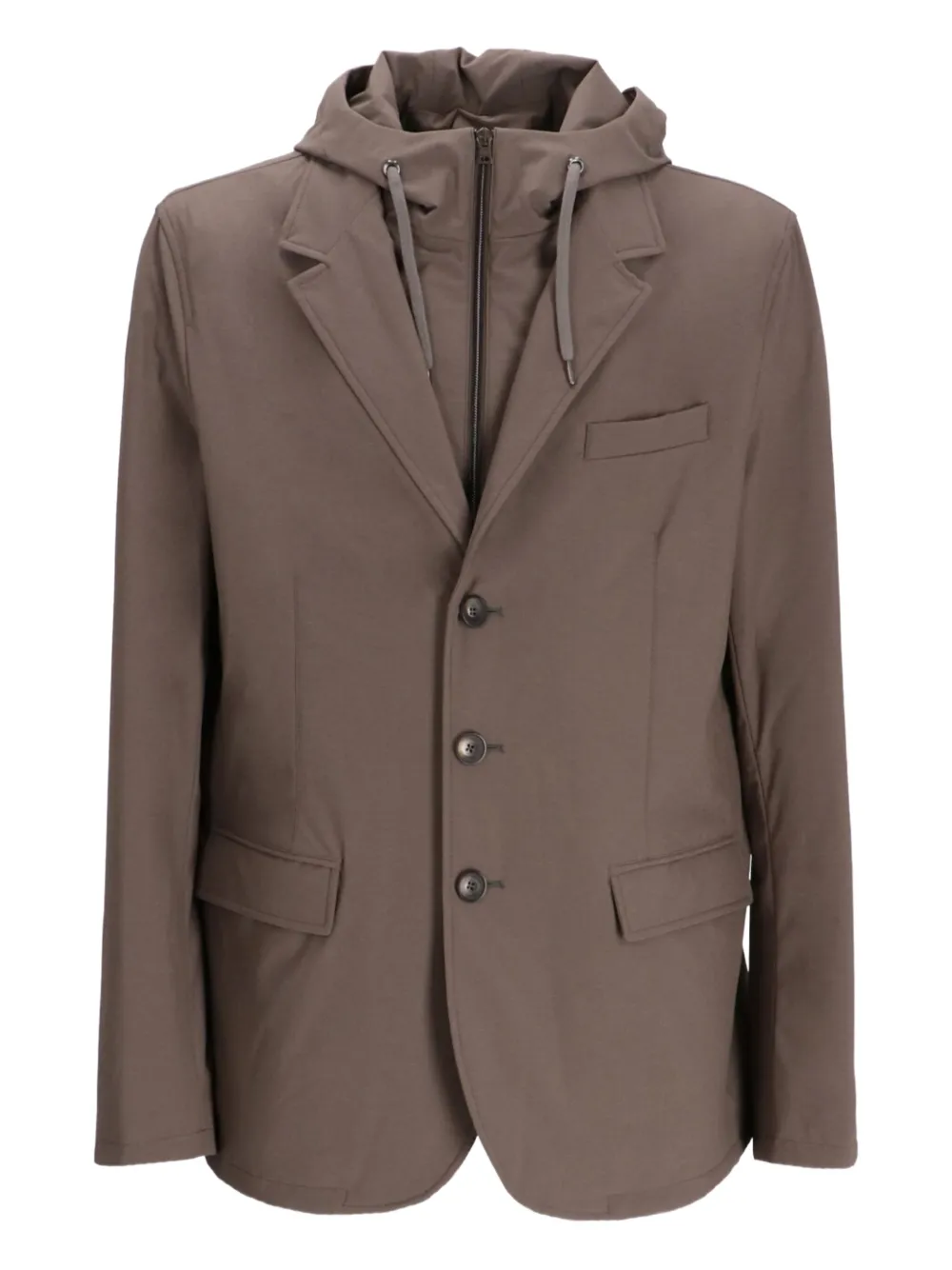 Herno hooded blazer | Brown | Image 1