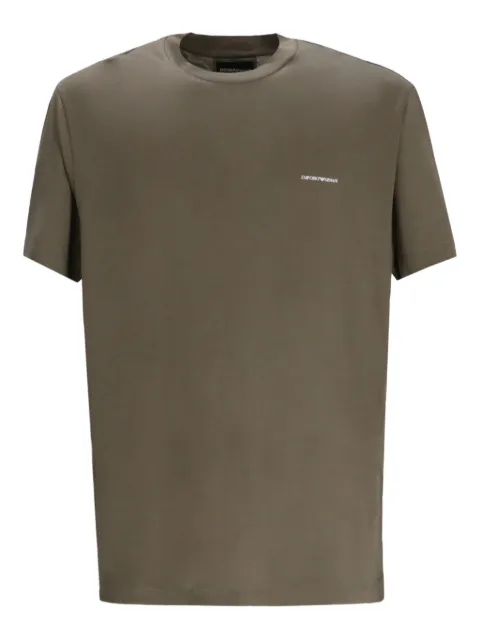 Emporio Armani logo-print crew-neck jersey T-shirt