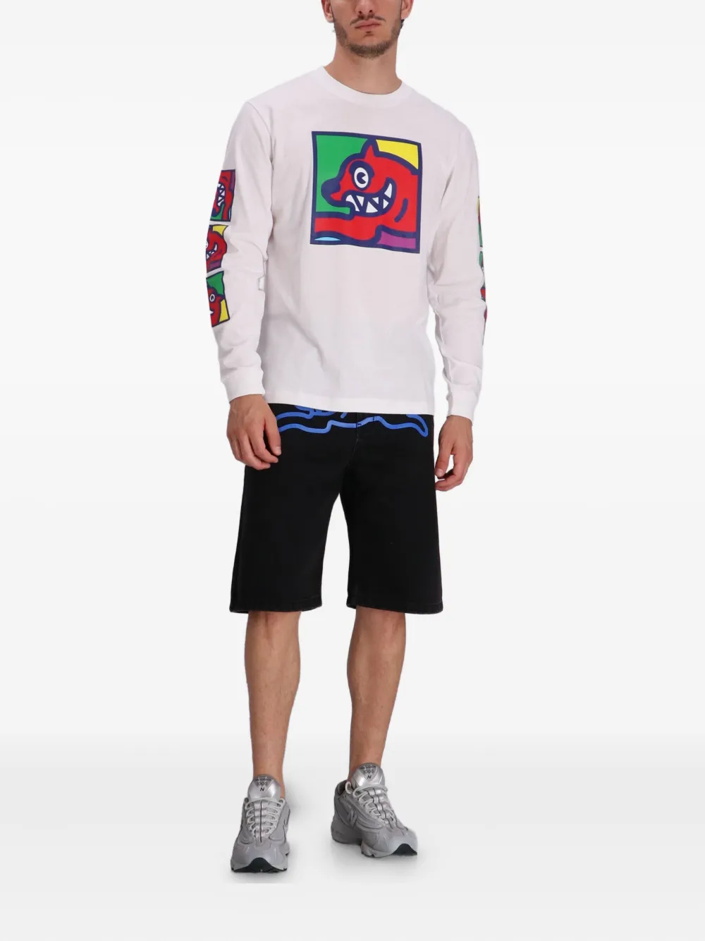 ICECREAM Pop Art Running Dog long-sleeve T-shirt | T-Shirts | Image 2