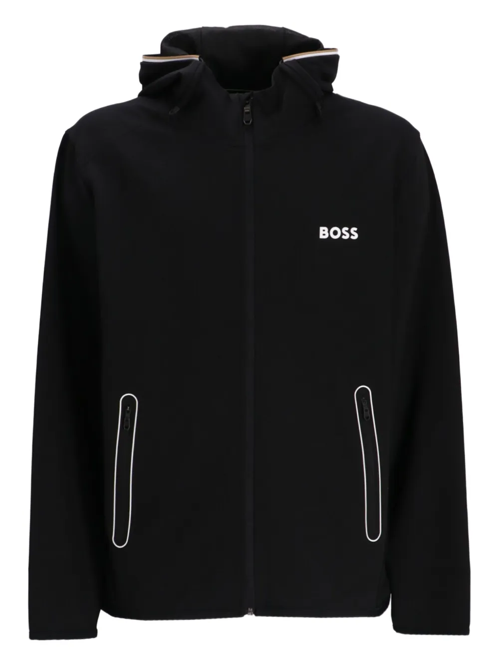 BOSS Trainingsjack met capuchon Zwart