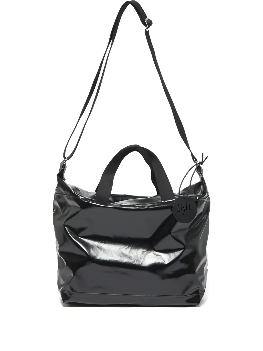 Jack Gomme shiny top-handle tote bag | Black | Image 1