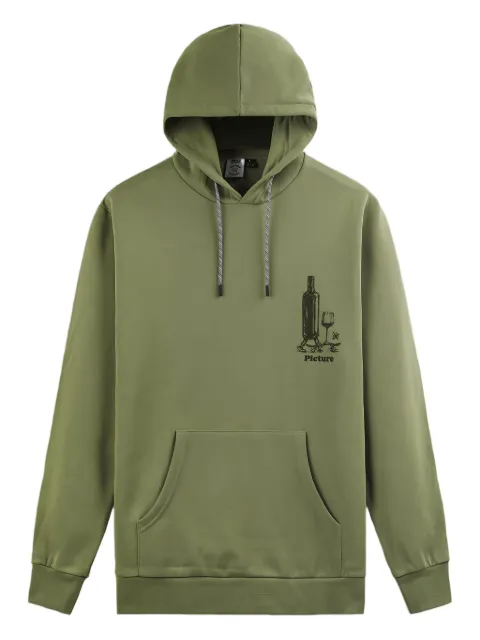 PICTURE pouch pocket ribbed-hem hoodie
