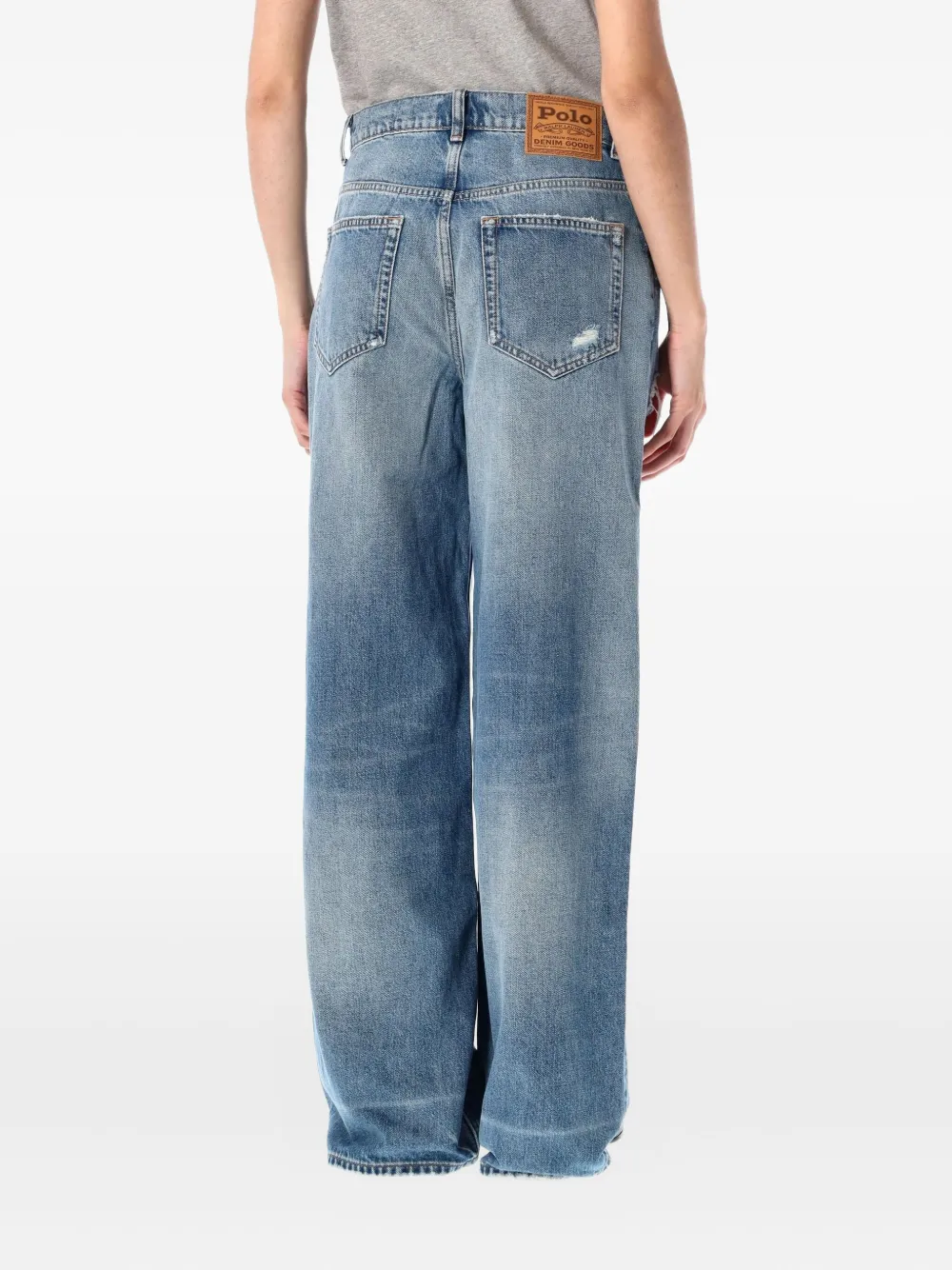Polo Ralph Lauren Gerafelde jeans Blauw