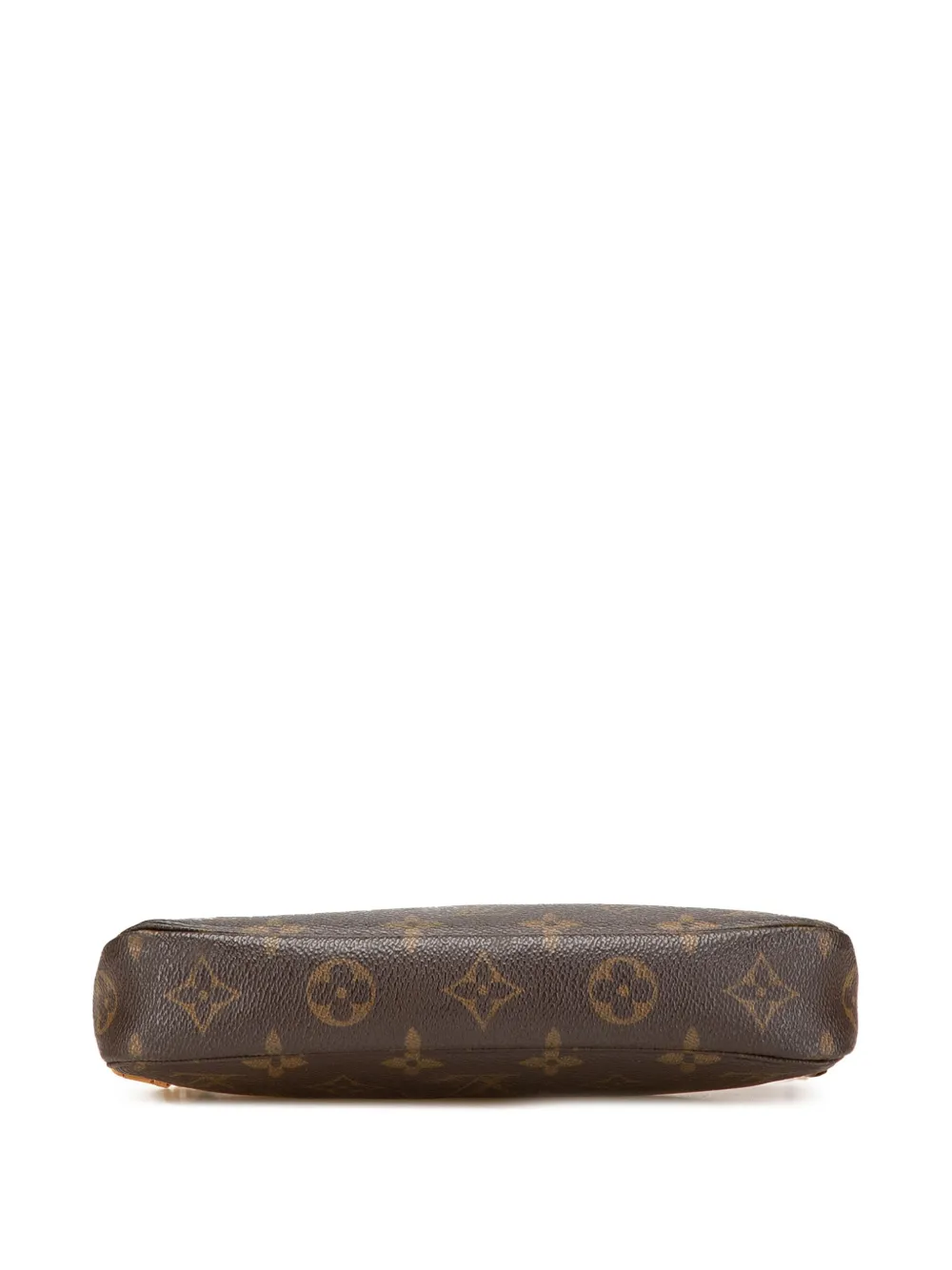 Pre-owned Louis Vuitton 2000 Monogram Pochette Accessoires Shoulder Bag In Brown