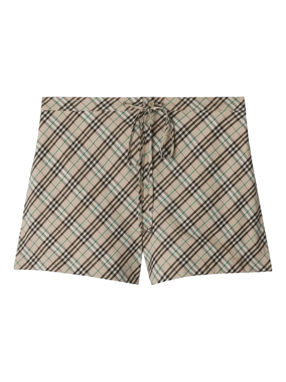 Burberry Geruite shorts Beige