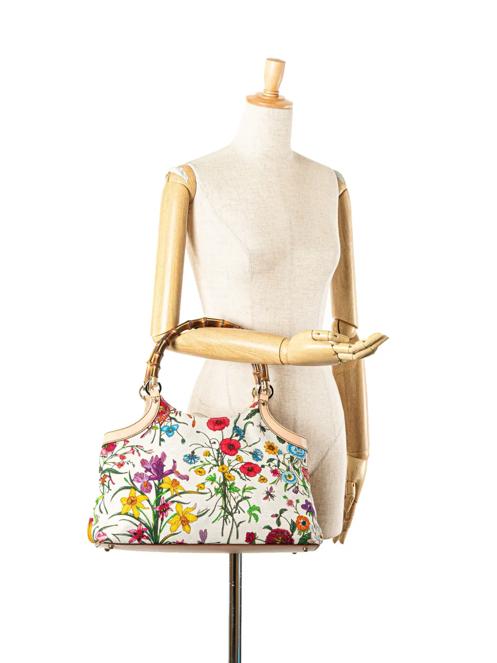 Gucci Pre-Owned 2000-2015 Flora Canvas Bamboo handbag | Pre-Owned | Image 2