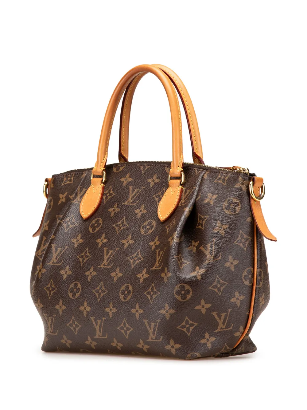 Pre-owned Louis Vuitton 2018 Monogram Turenne Pm Satchel In Brown