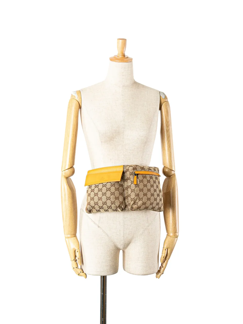 Gucci Pre-Owned 2000-2015 GG Canvas Web Double Pocket belt bag | Pre-Owned | Image 2