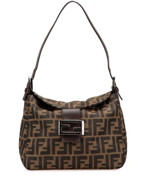 Fendi Pre-Owned 2000-2010 Zucca Canvas Double Flap shoulder bag