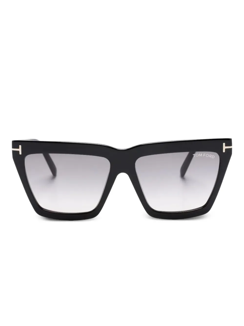 TOM FORD Eyewear Zonnebril met geometrisch montuur Zwart
