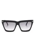 TOM FORD Eyewear geometric-frame sunglasses - Black