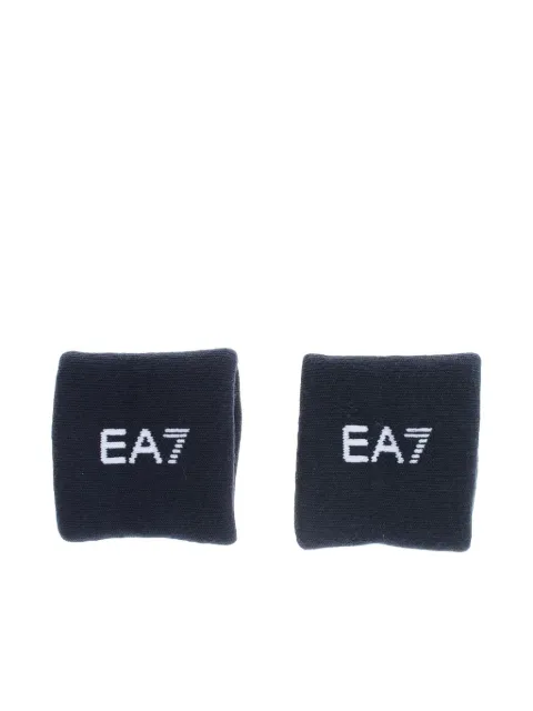 Giorgio Armani intarsia-knit logo wristbands