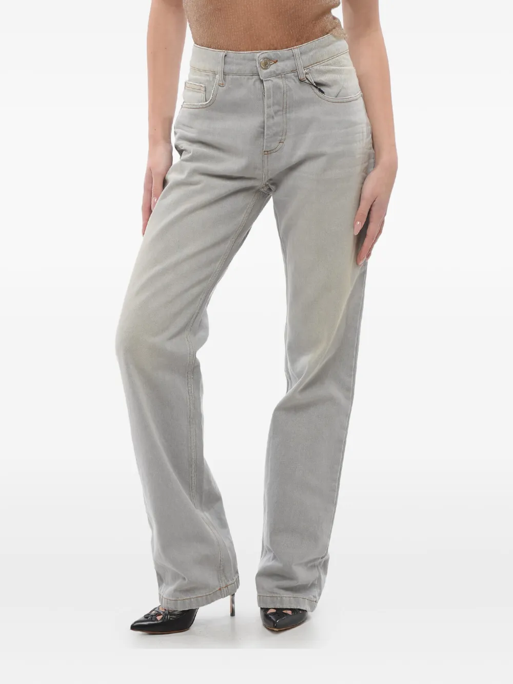 AMI Paris High waist jeans Blauw