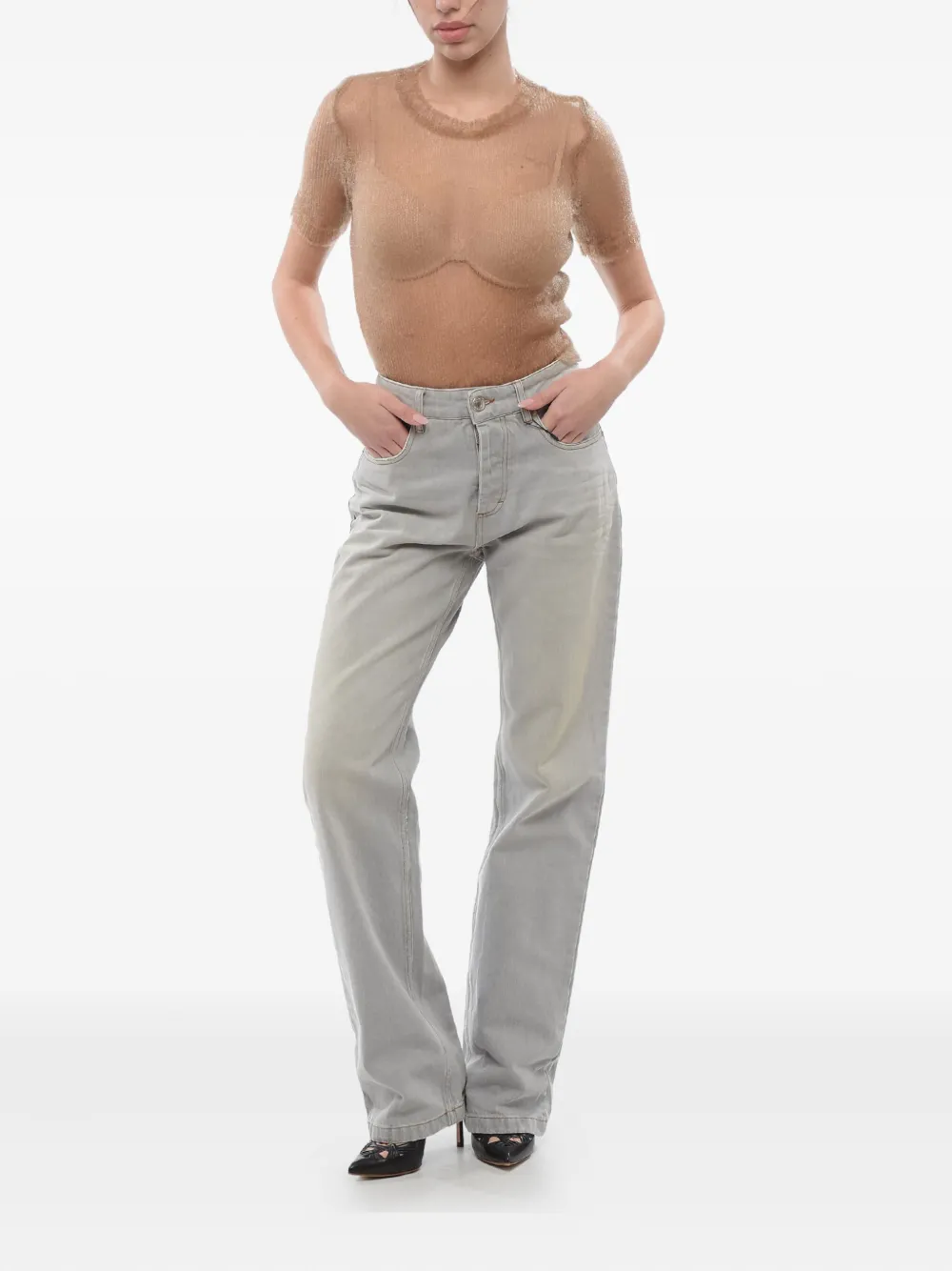AMI Paris high-rise jeans | Straight-Leg Jeans | Image 2
