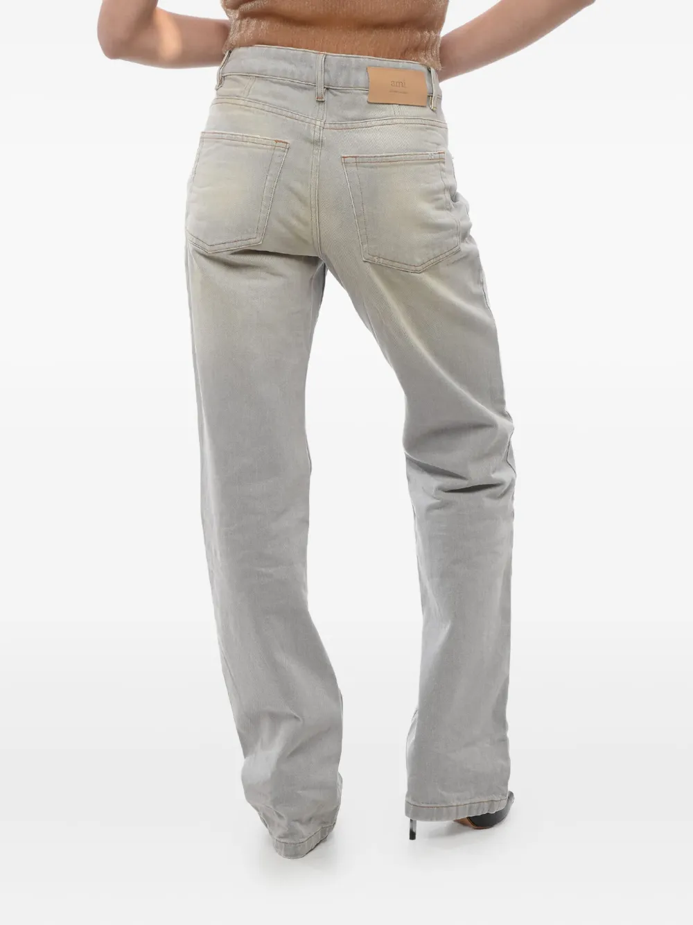 AMI Paris High waist jeans Blauw