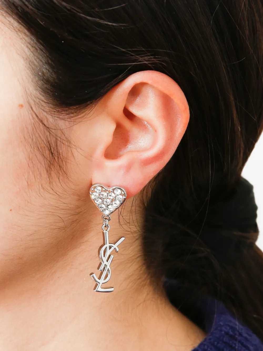 Saint Laurent Pre-Owned pendientes con colgante Cassandre 2000 | Estilos de archivo | Image 2