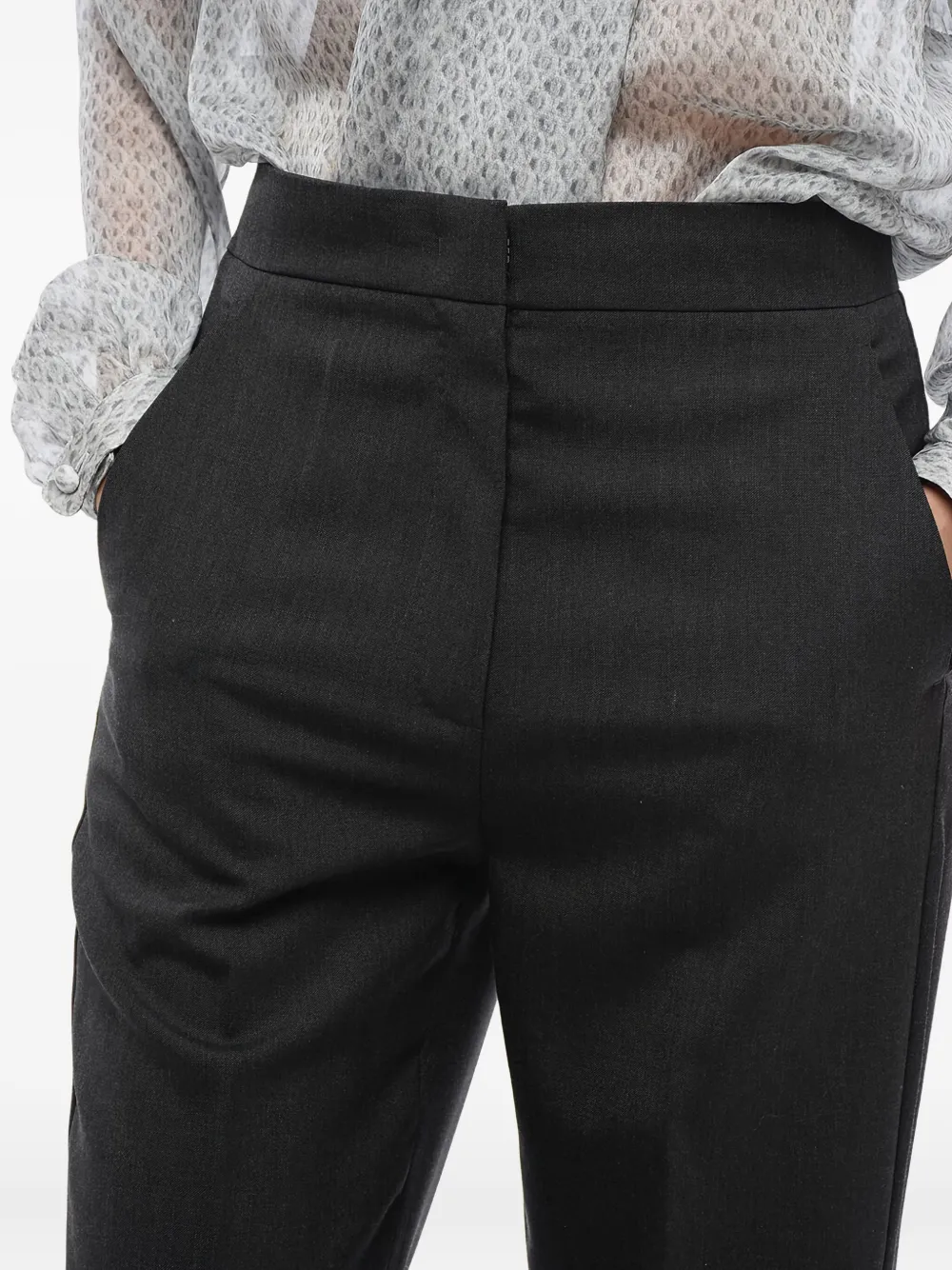 Chloé Broek met Hopsack-patroon Grijs