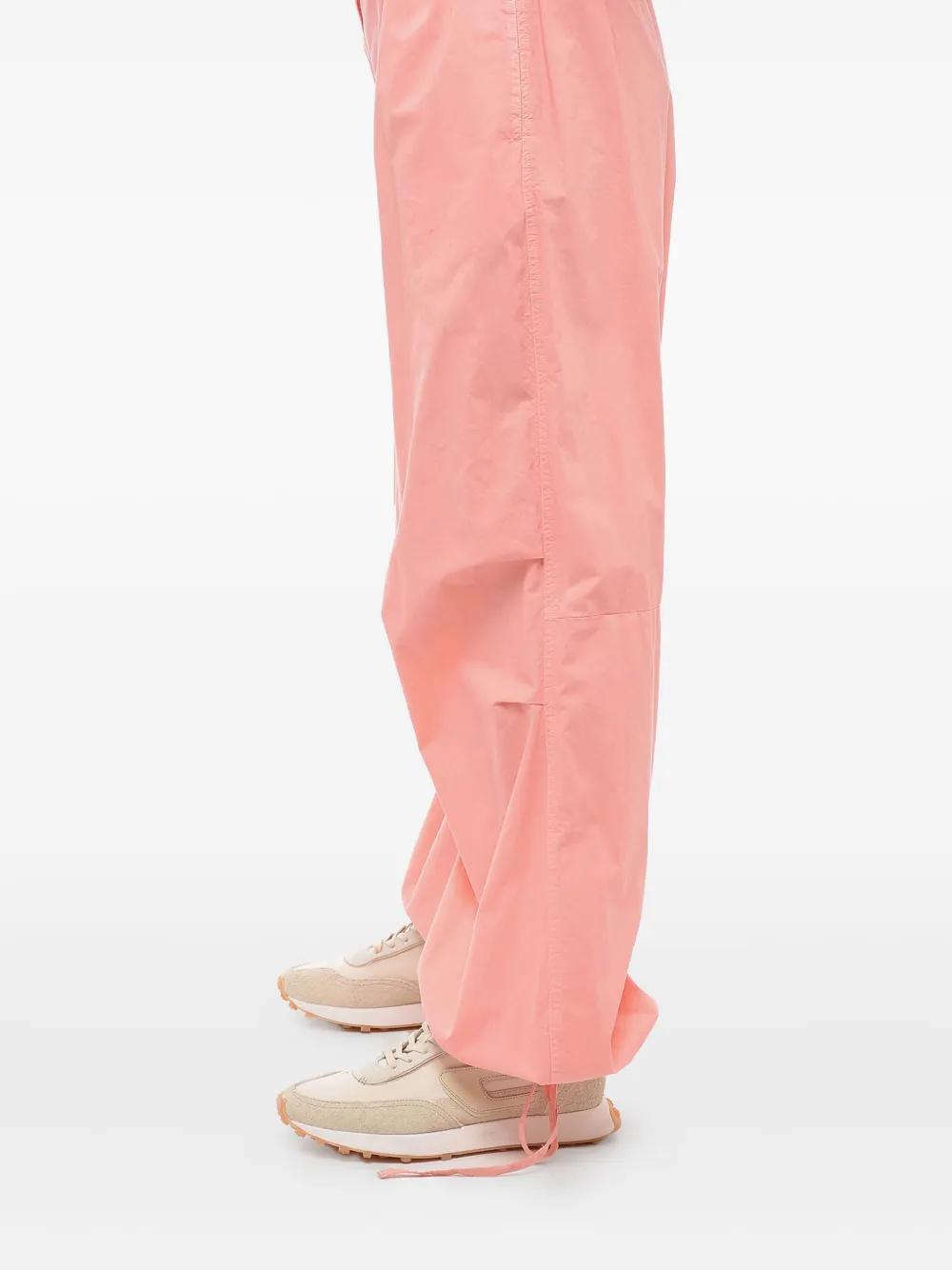 ASPESI drawstring-waist cotton trousers Roze