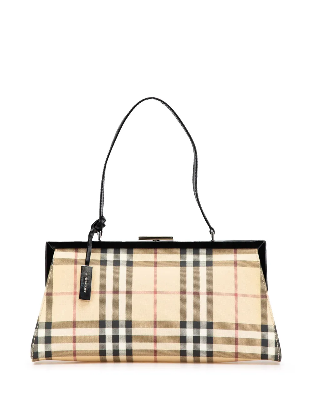 Burberry Pre-Owned 2000-2017 House Check Canvas Frame handbag | Brown | Image 1