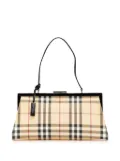 Burberry Pre-Owned 2000-2017 House Check Canvas Frame handbag - Brown