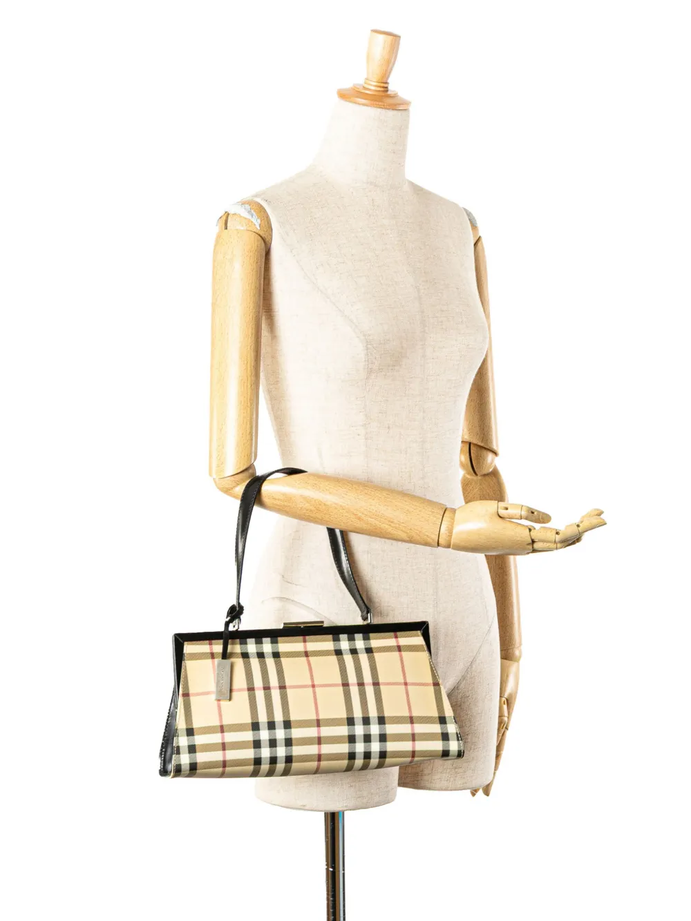 Burberry Pre-Owned 2000-2017 House Check Canvas Frame handbag | Pre-Owned | Image 2