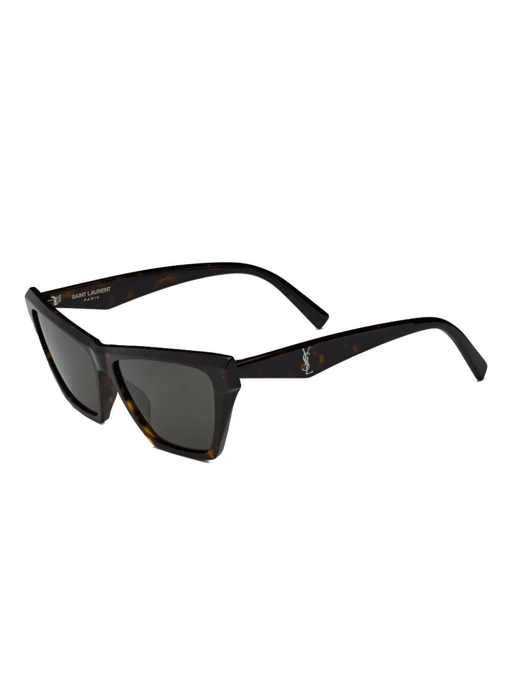 Saint Laurent Eyewear geometric-shape logo sunglasses - Bruin