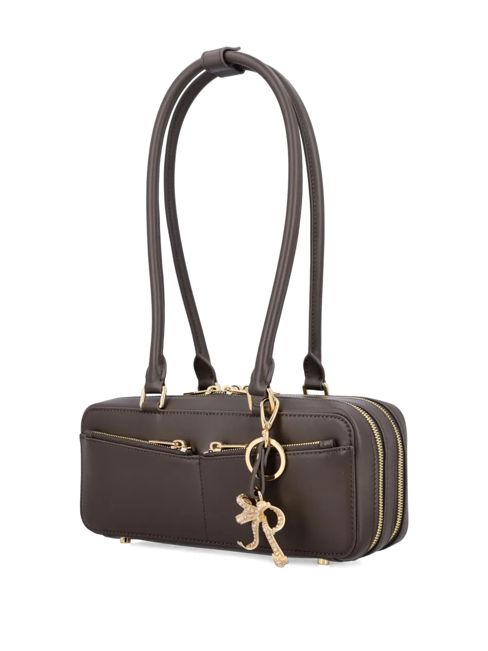 Self-Portrait leather handbag Bruin