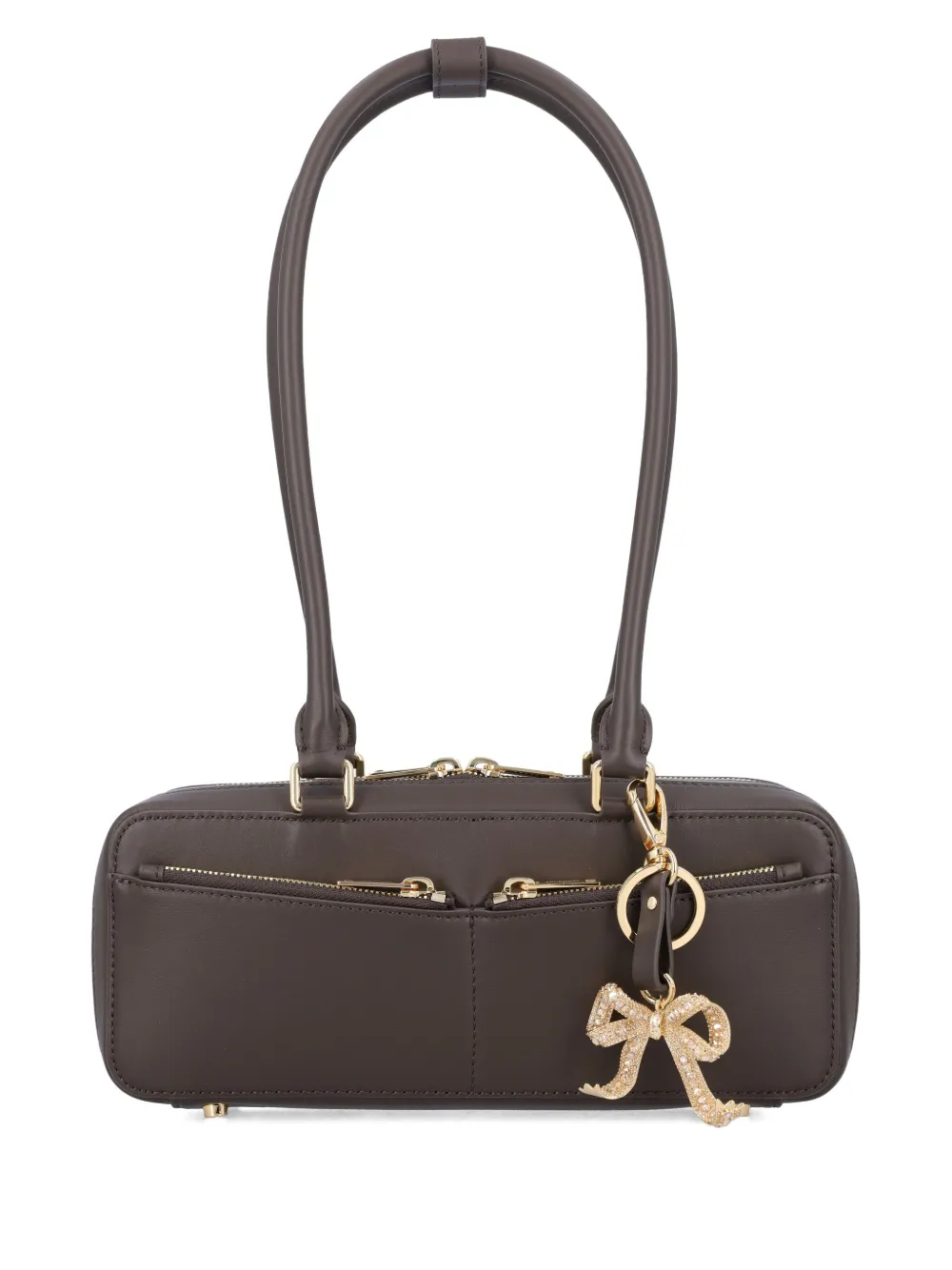Self-Portrait leather handbag Bruin
