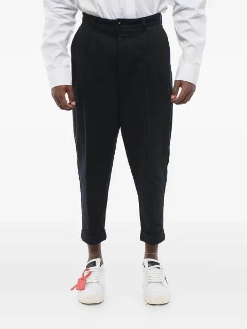 AMI Paris pleated tapered trousers