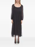 Chloé silk chiffon midi dress - Black