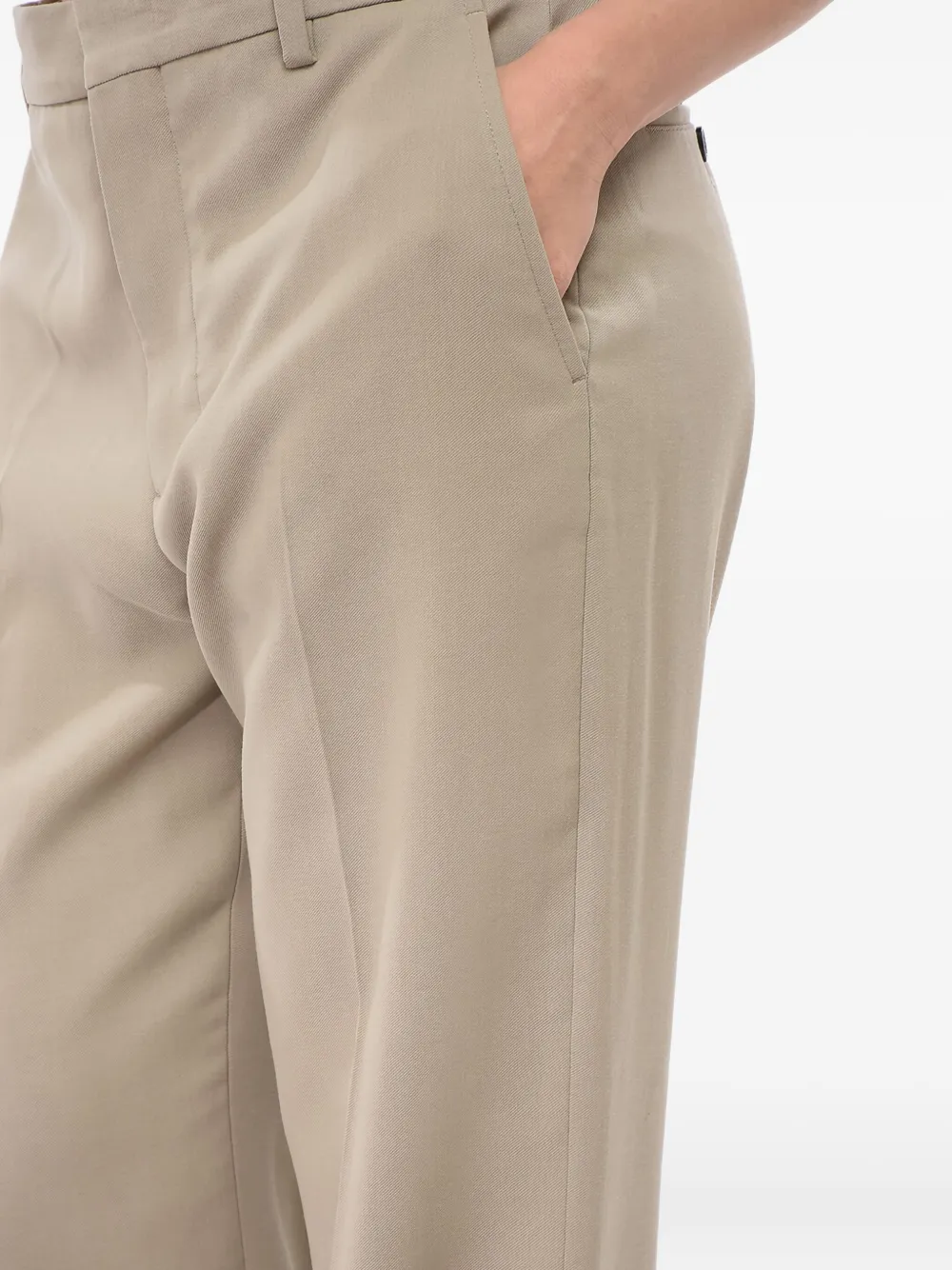 AMI Paris Broek met vier zakken Beige