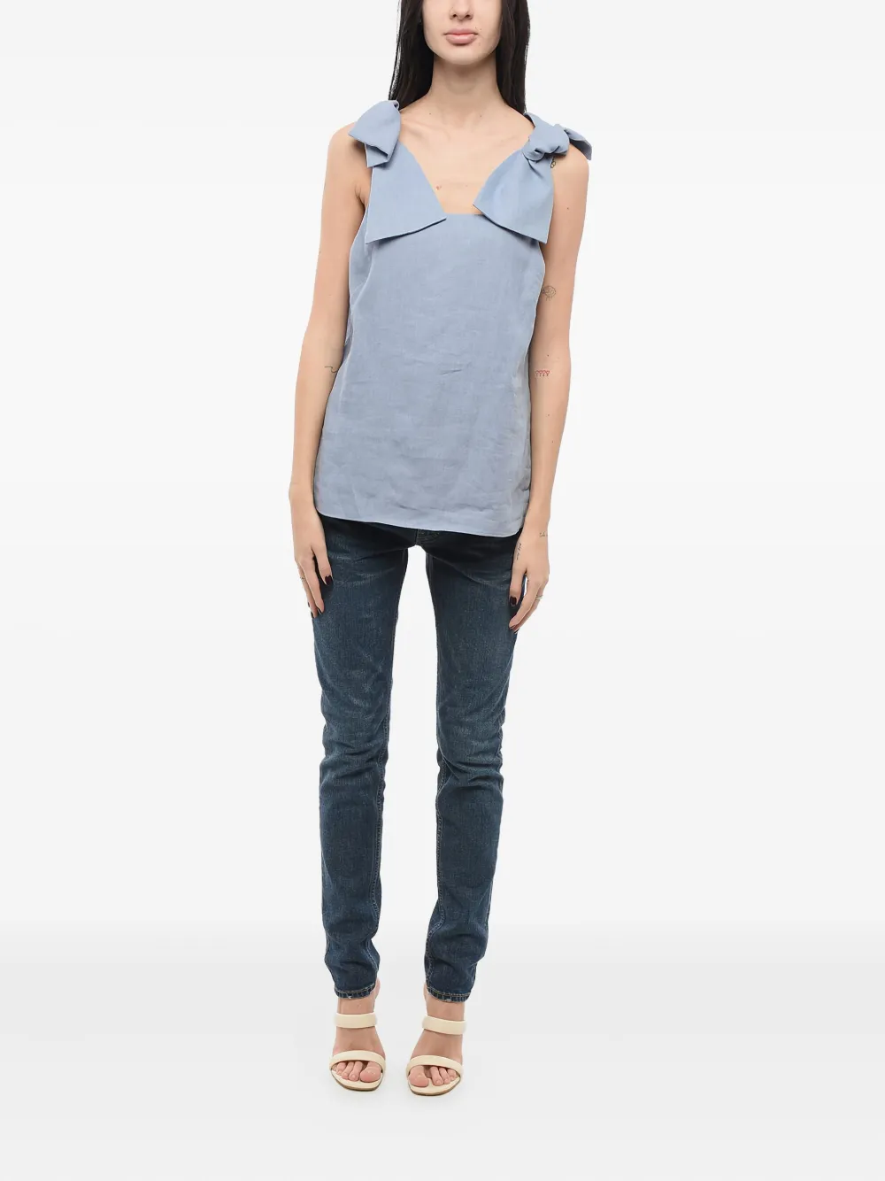 Chloé Linnen top Blauw